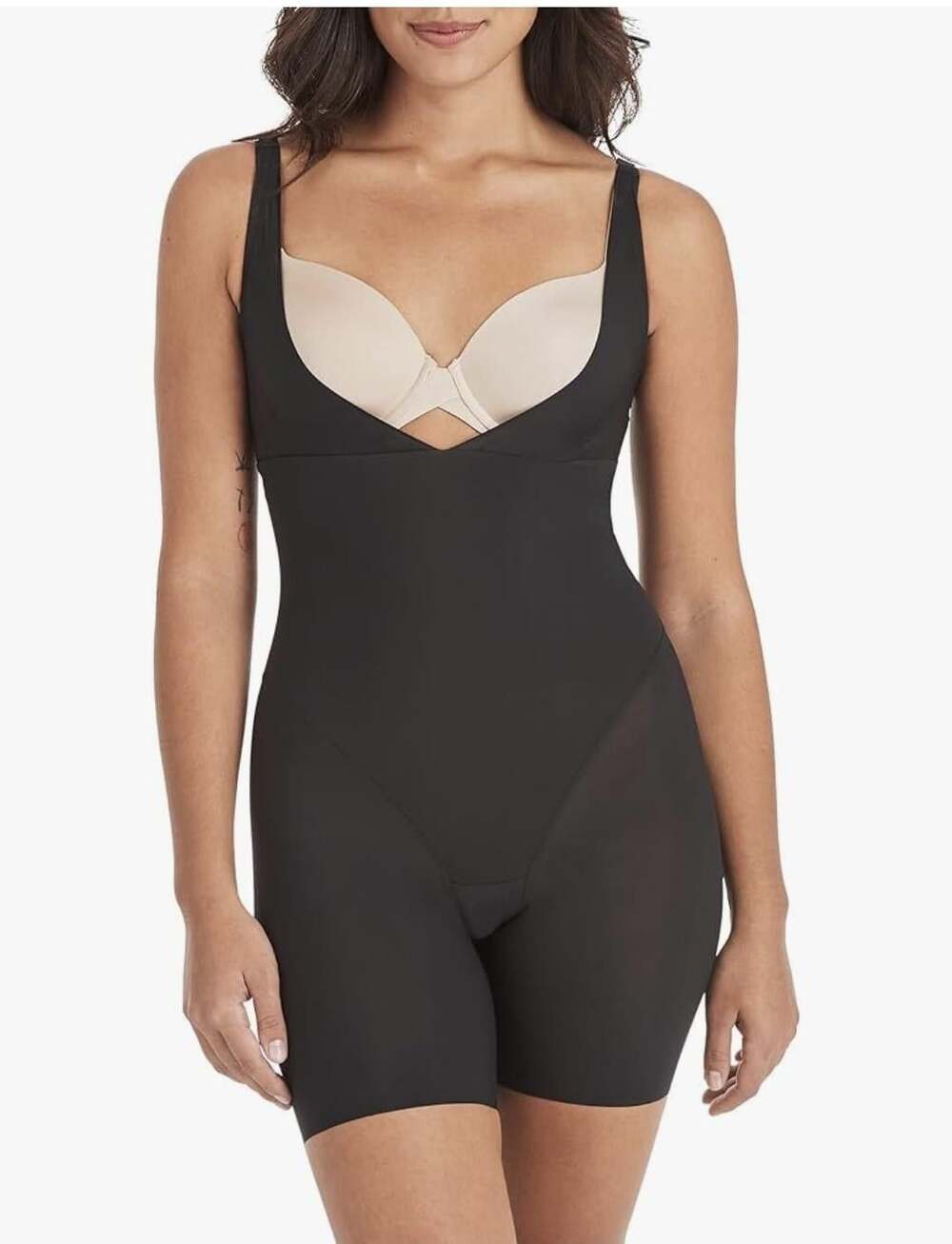 Spanx shapewear bodysuit open bust black